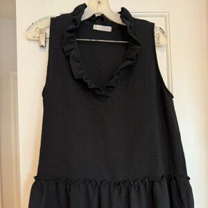 Black Peplum Top - Size L - Like New